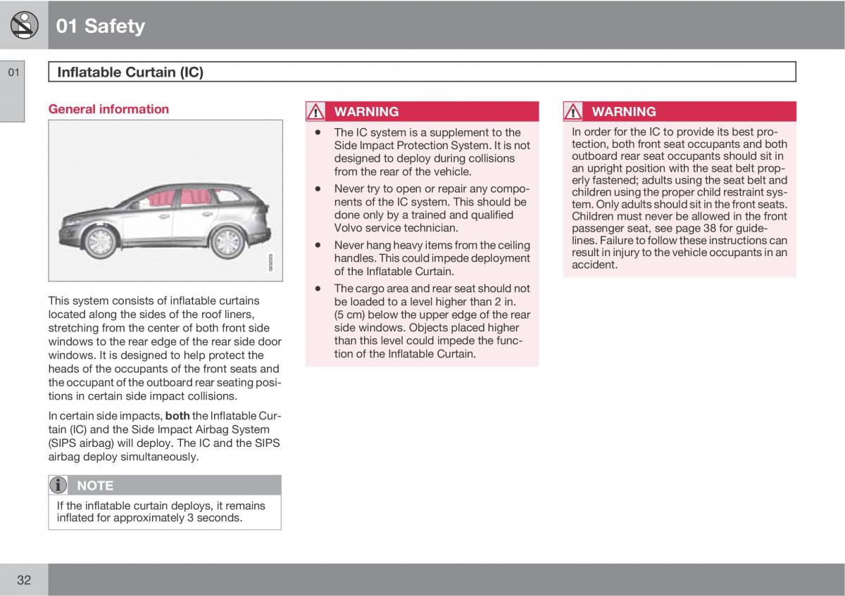 Volvo XC60 I 1 owners manual / page 32