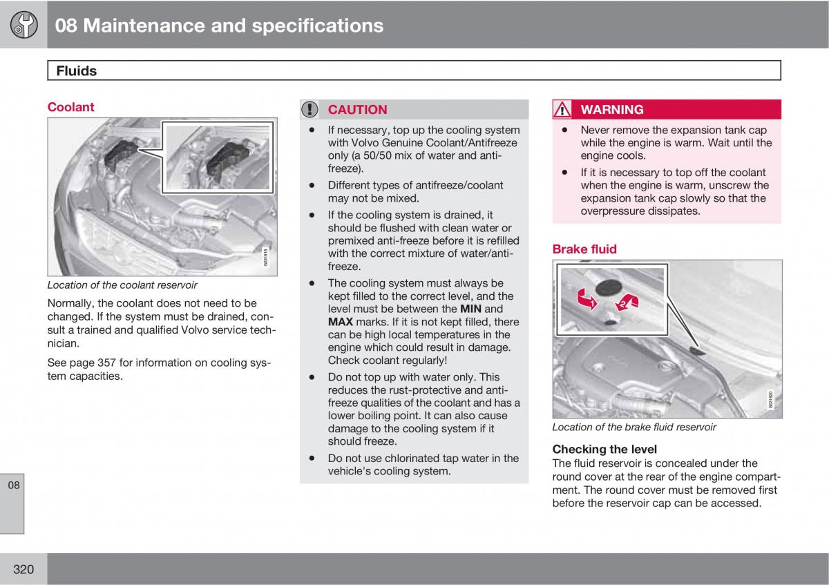 Volvo XC60 I 1 owners manual / page 320