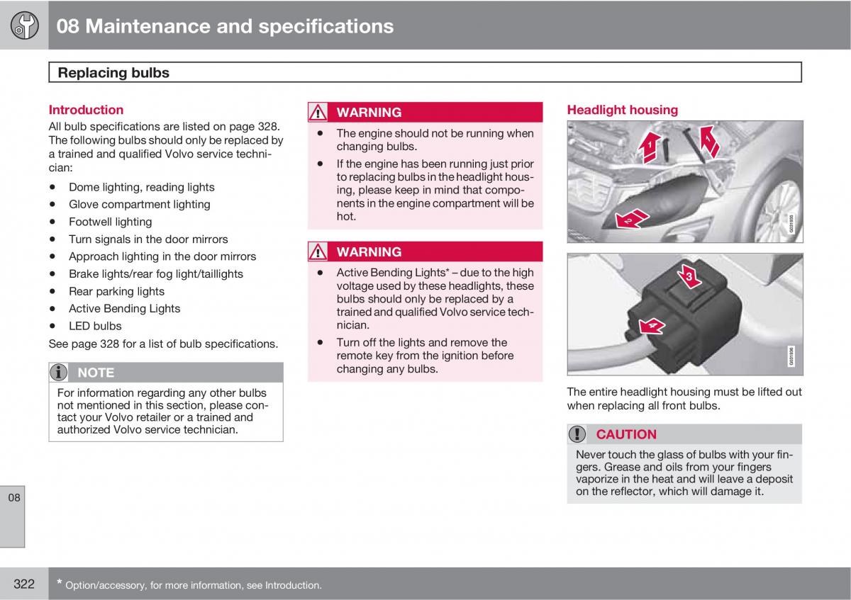 Volvo XC60 I 1 owners manual / page 322