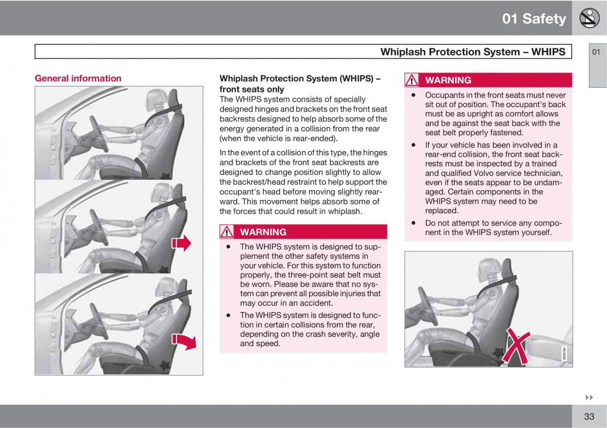 Volvo XC60 I 1 owners manual / page 33