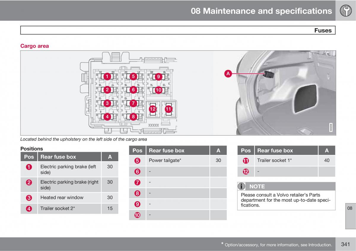 Volvo XC60 I 1 owners manual / page 341