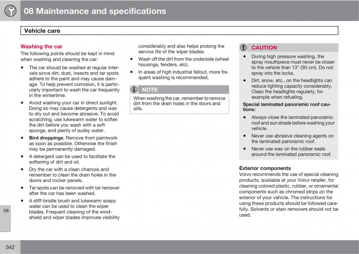 Volvo XC60 I 1 owners manual / page 342