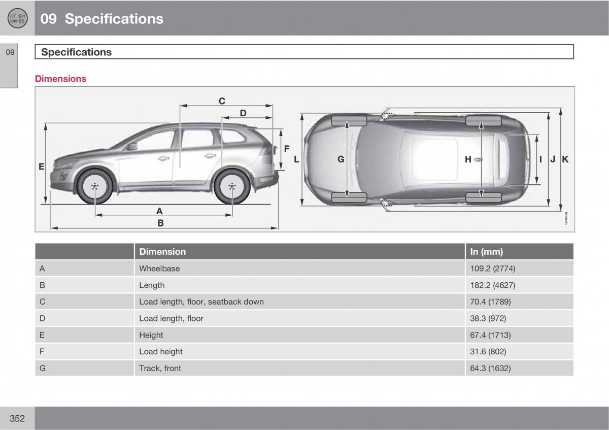 Volvo XC60 I 1 owners manual / page 352