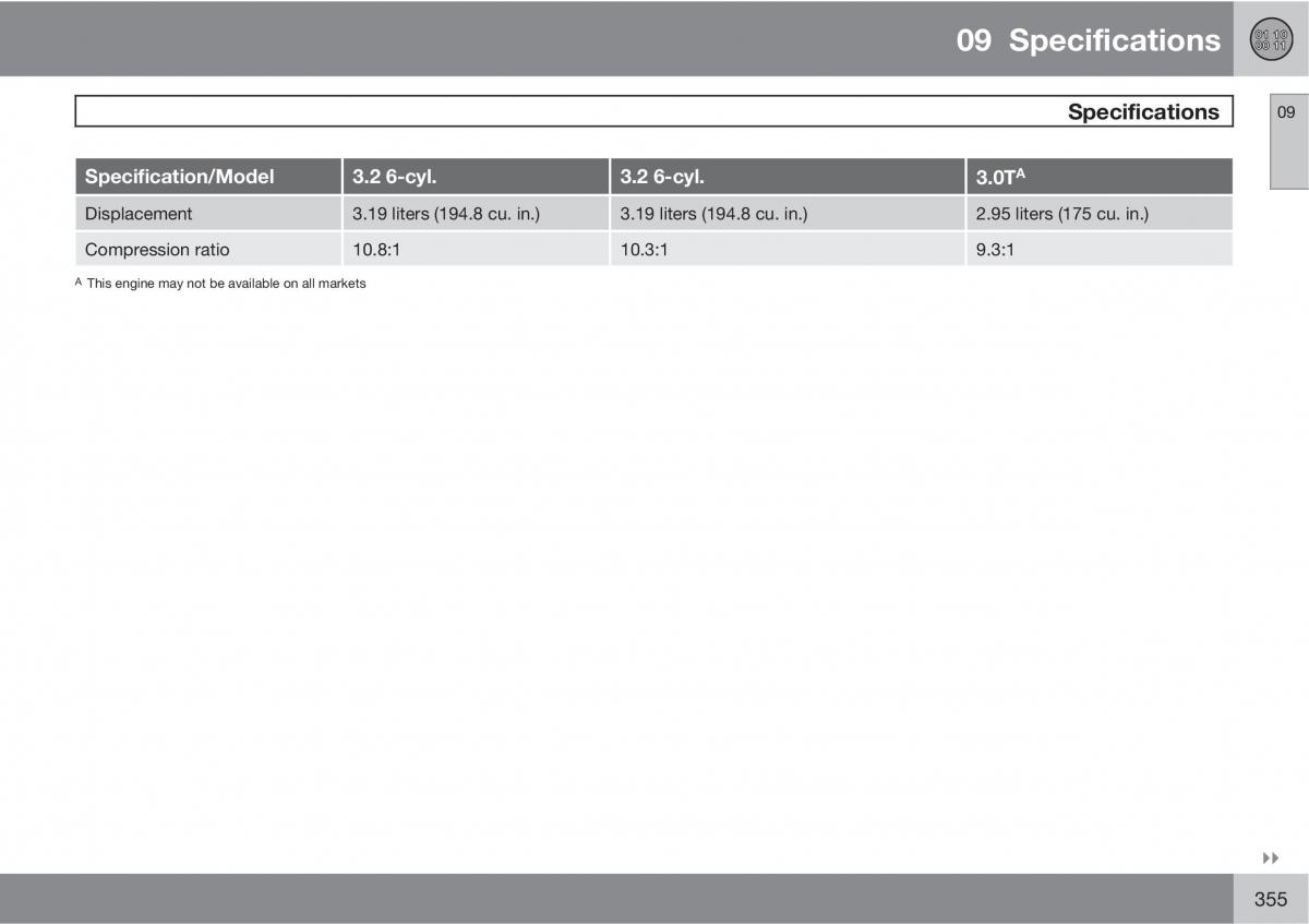 Volvo XC60 I 1 owners manual / page 355