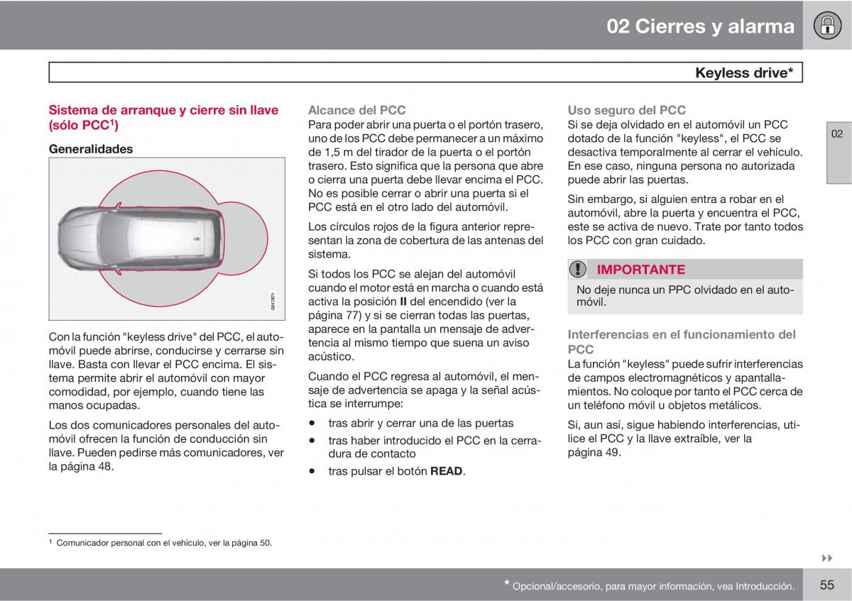 Volvo XC60 I 1 manual del propietario / page 55