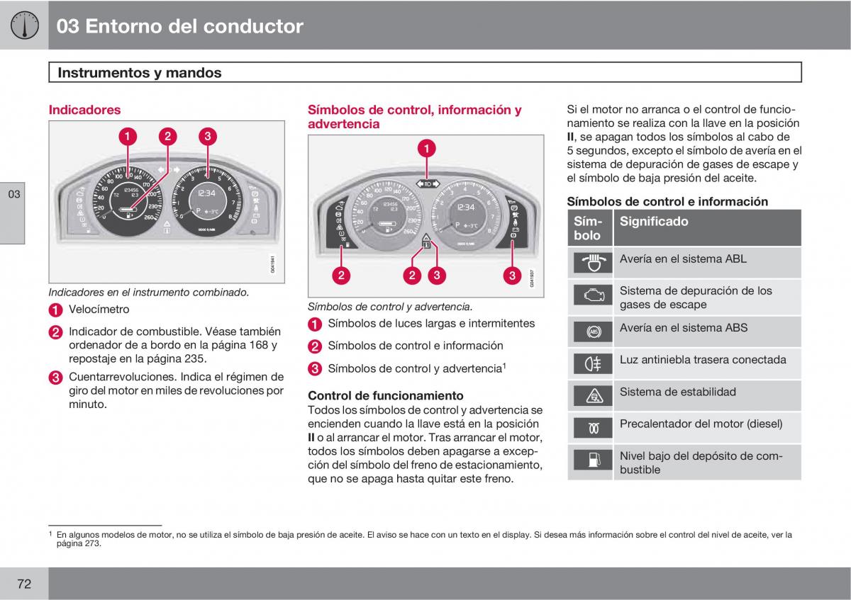 Volvo XC60 I 1 manual del propietario / page 72