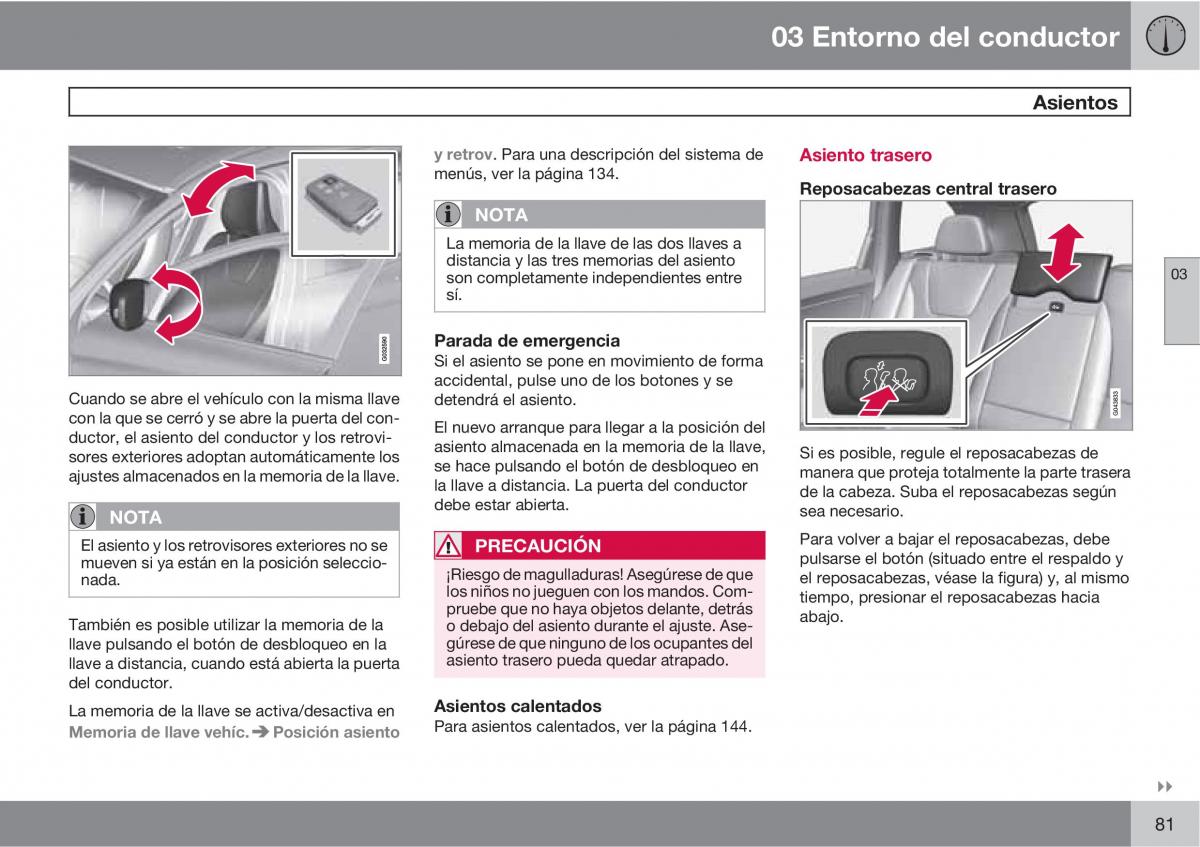 Volvo XC60 I 1 manual del propietario / page 81