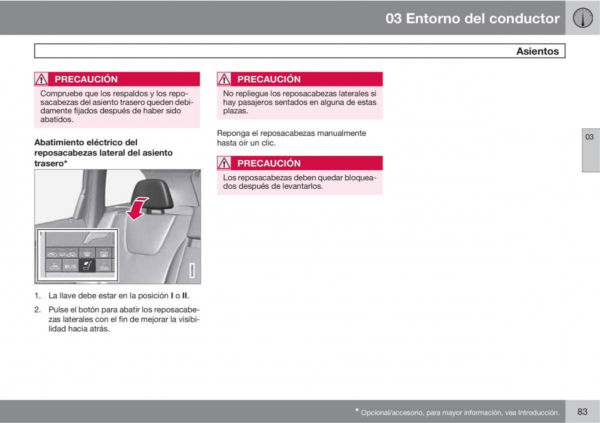 Volvo XC60 I 1 manual del propietario / page 83