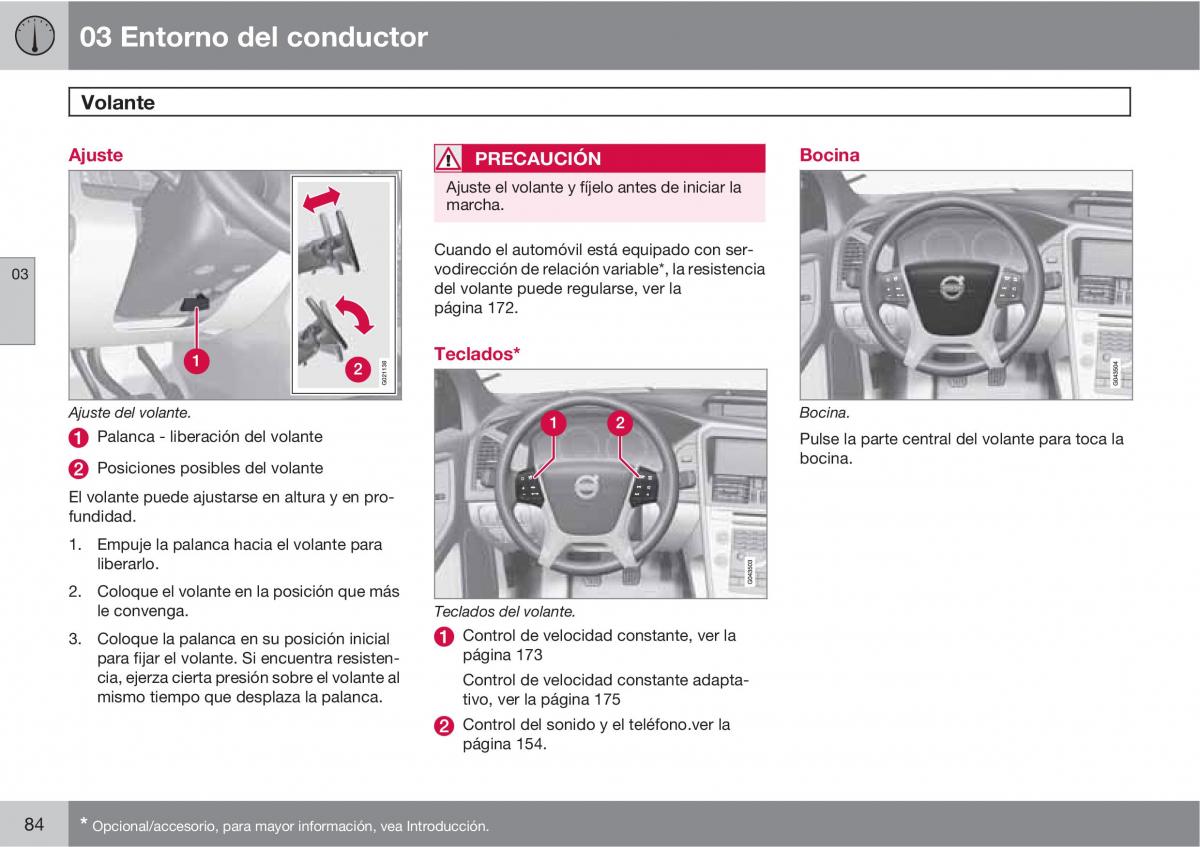 Volvo XC60 I 1 manual del propietario / page 84