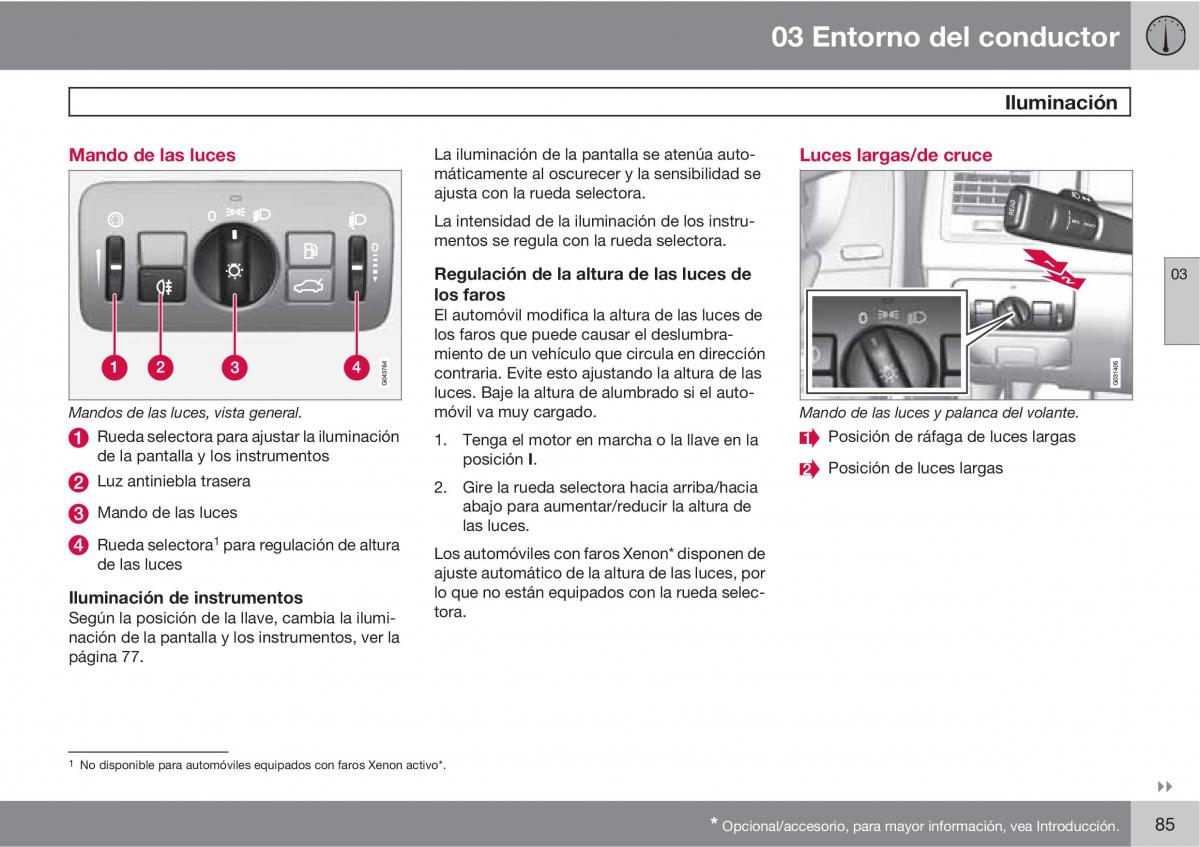 Volvo XC60 I 1 manual del propietario / page 85