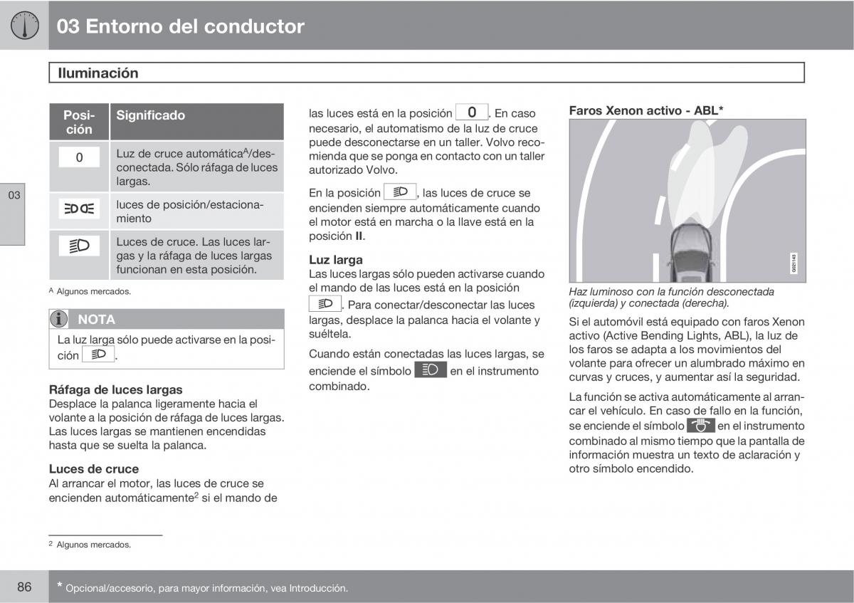 Volvo XC60 I 1 manual del propietario / page 86