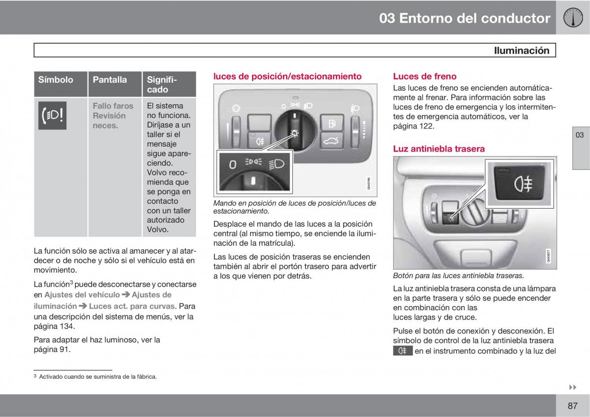 Volvo XC60 I 1 manual del propietario / page 87