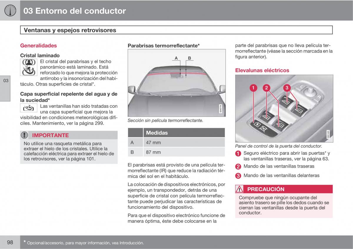 Volvo XC60 I 1 manual del propietario / page 98