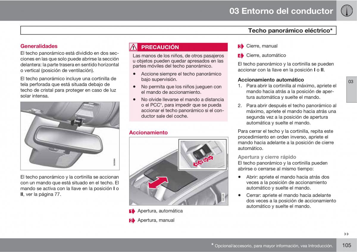 Volvo XC60 I 1 manual del propietario / page 105