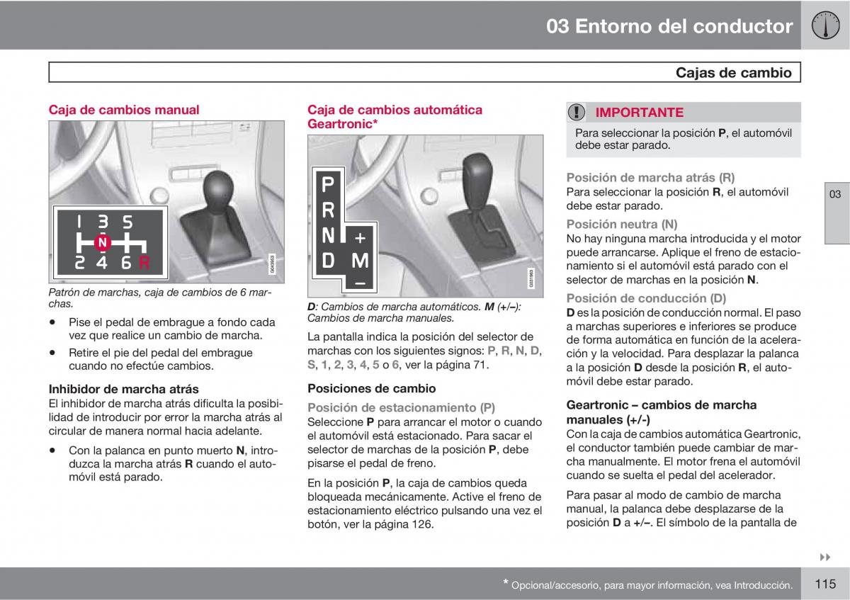 Volvo XC60 I 1 manual del propietario / page 115