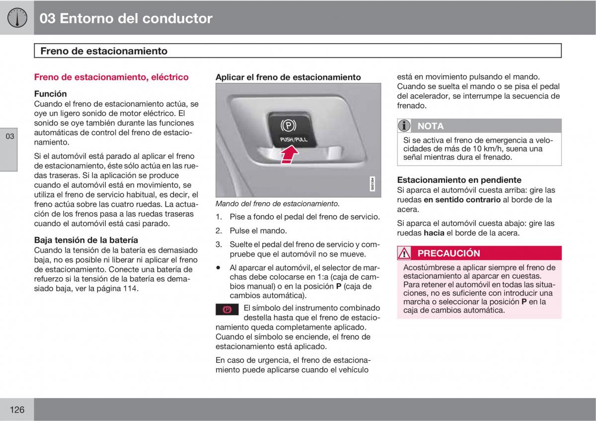 Volvo XC60 I 1 manual del propietario / page 126