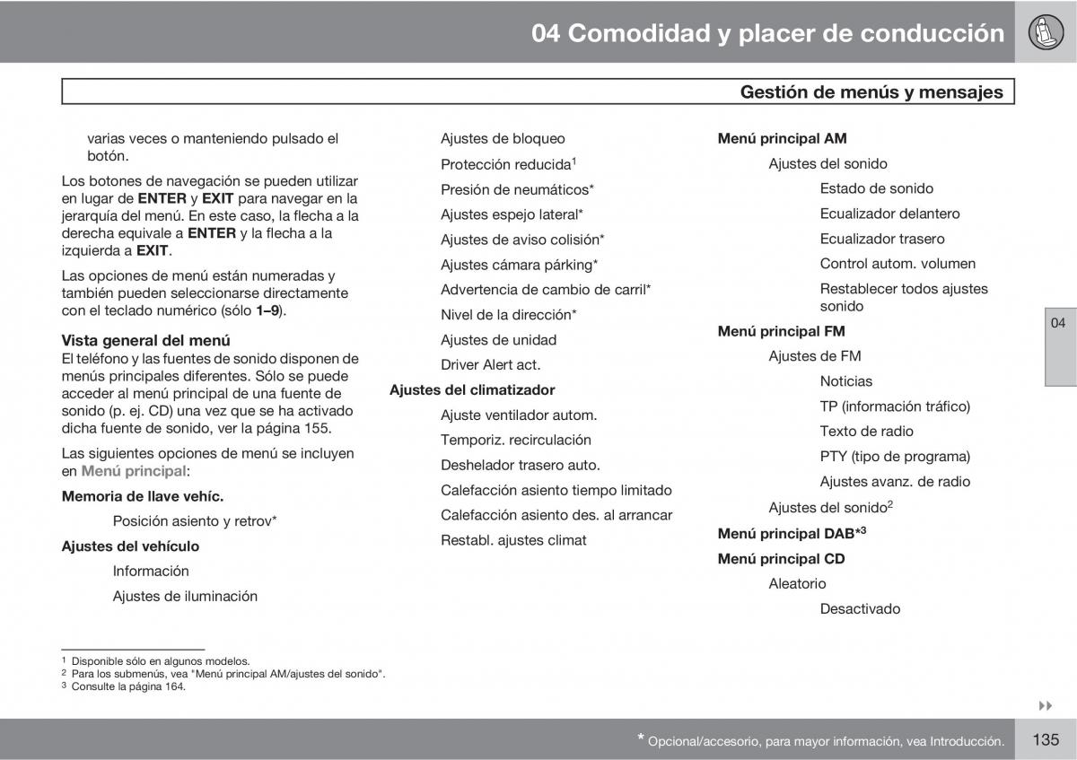 Volvo XC60 I 1 manual del propietario / page 135