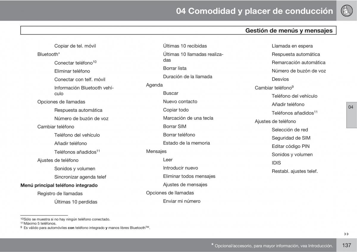 Volvo XC60 I 1 manual del propietario / page 137