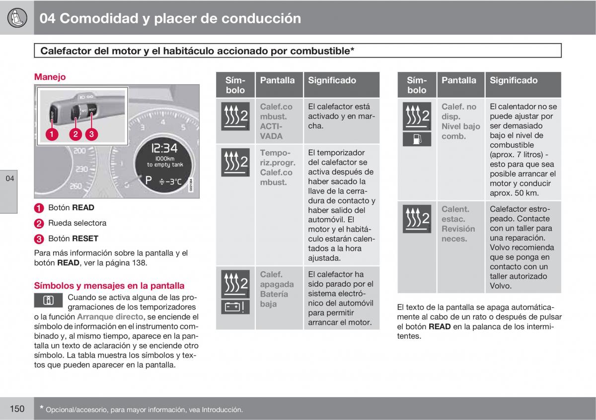 Volvo XC60 I 1 manual del propietario / page 150