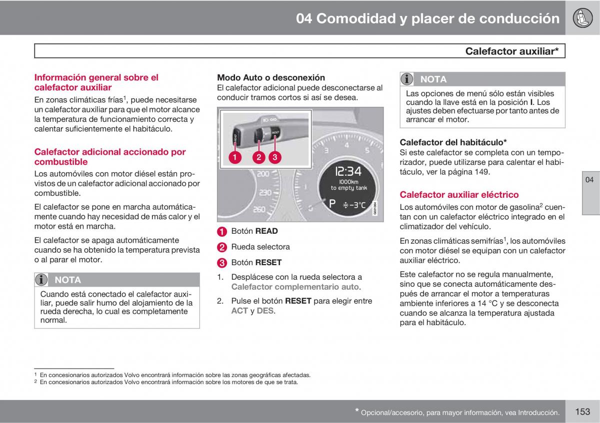 Volvo XC60 I 1 manual del propietario / page 153