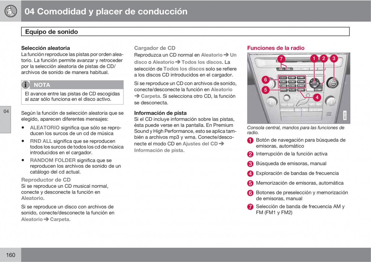 Volvo XC60 I 1 manual del propietario / page 160