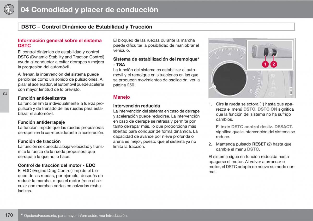 Volvo XC60 I 1 manual del propietario / page 170