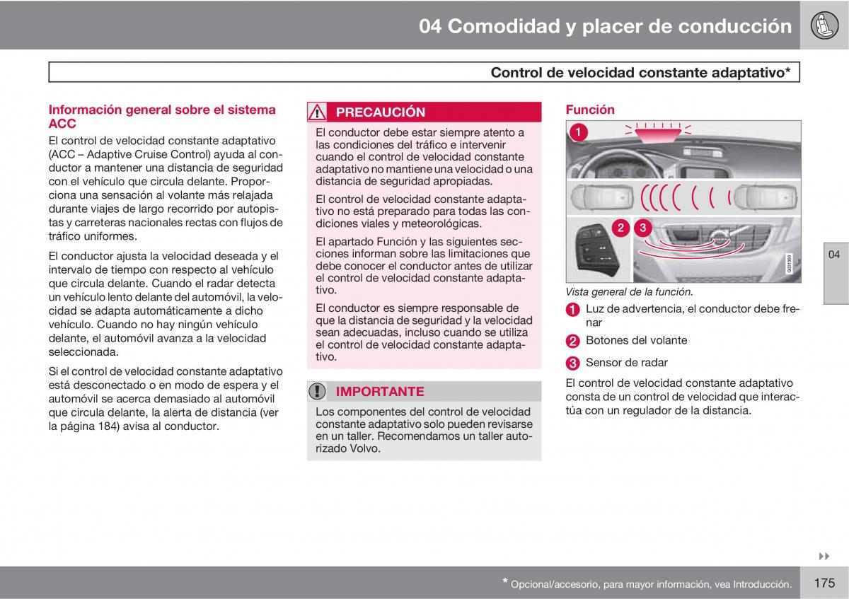 Volvo XC60 I 1 manual del propietario / page 175