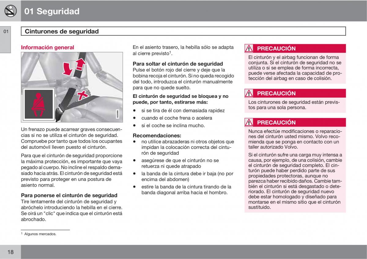 Volvo XC60 I 1 manual del propietario / page 18