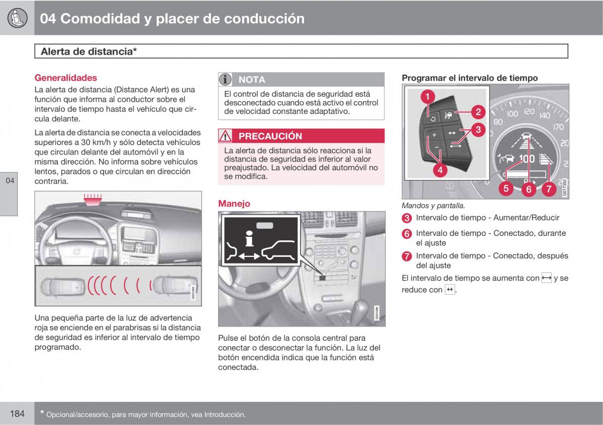 Volvo XC60 I 1 manual del propietario / page 184