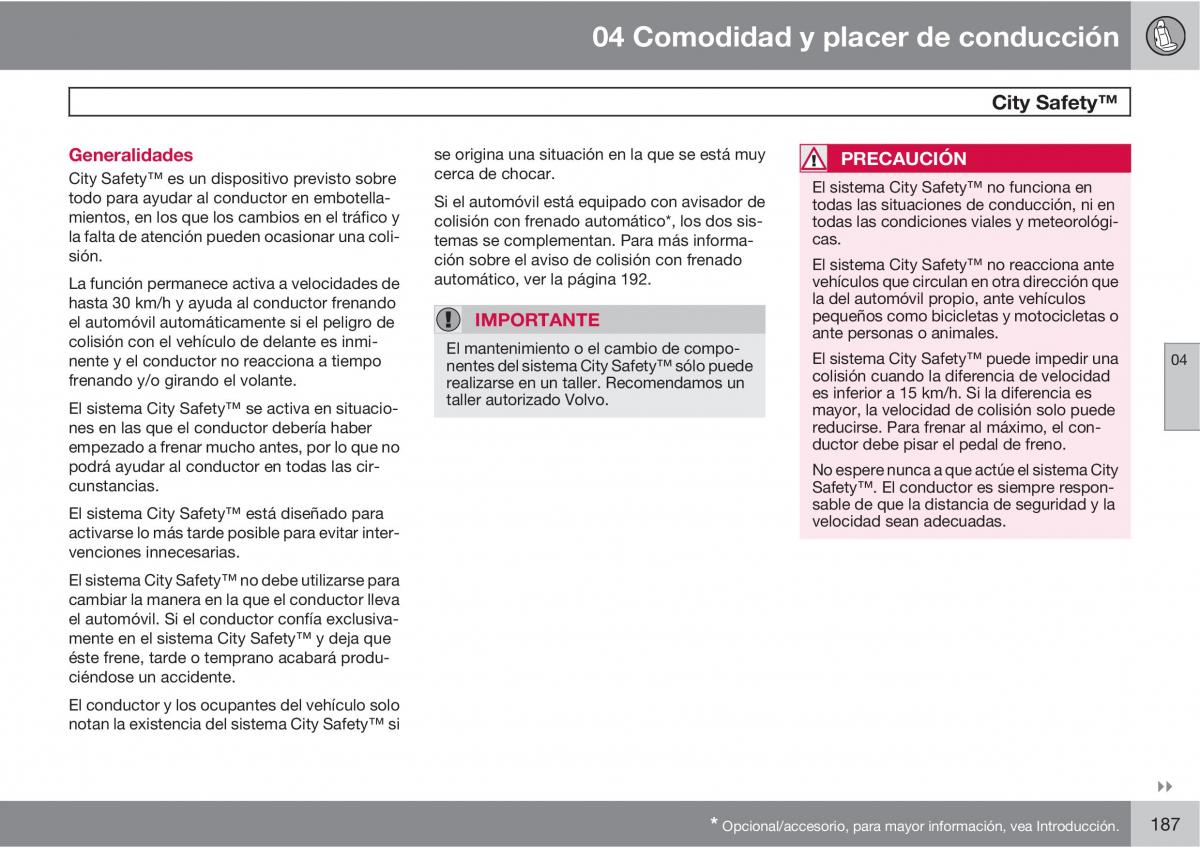 Volvo XC60 I 1 manual del propietario / page 187