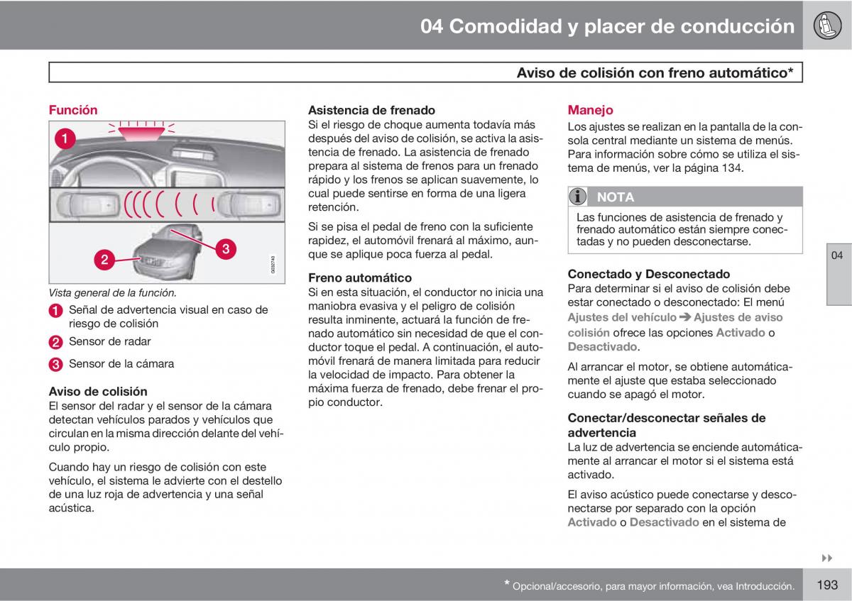 Volvo XC60 I 1 manual del propietario / page 193