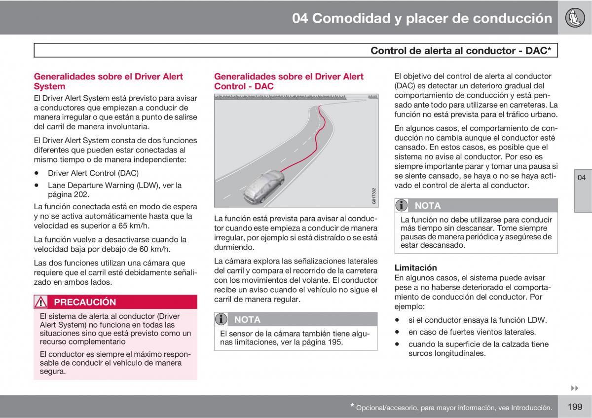 Volvo XC60 I 1 manual del propietario / page 199