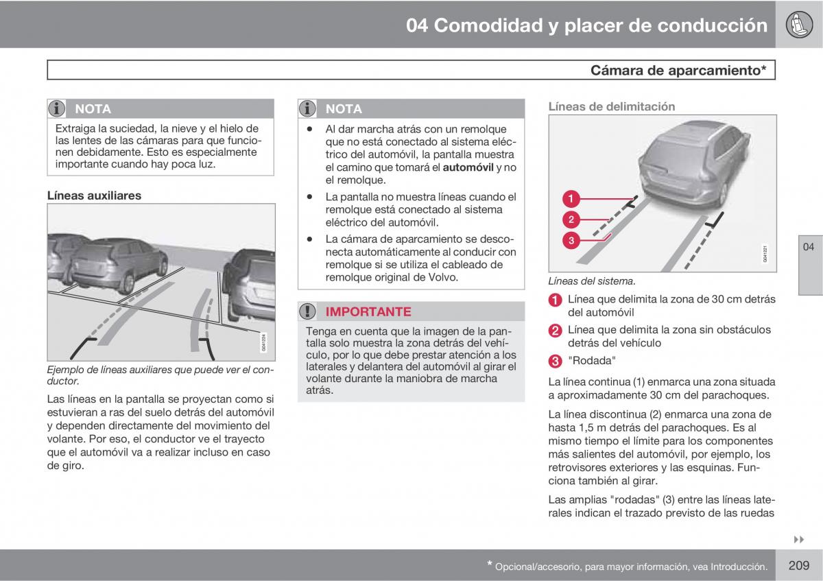 Volvo XC60 I 1 manual del propietario / page 209