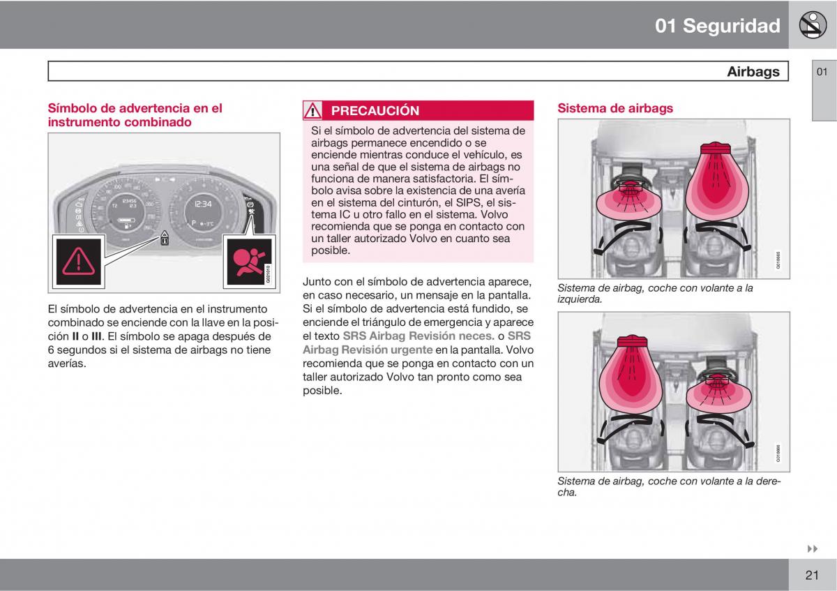 Volvo XC60 I 1 manual del propietario / page 21