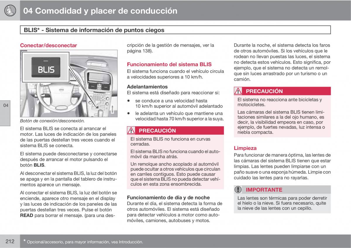 Volvo XC60 I 1 manual del propietario / page 212