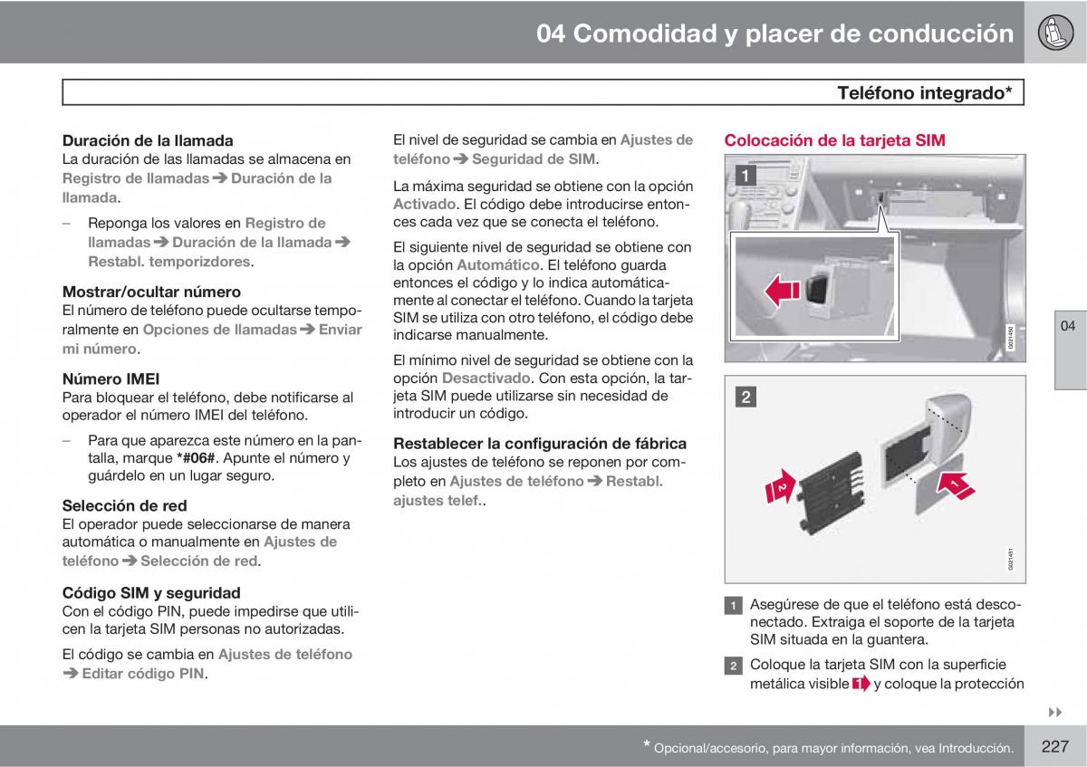 Volvo XC60 I 1 manual del propietario / page 227