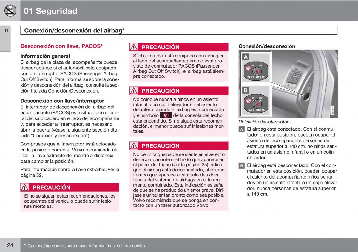 Volvo XC60 I 1 manual del propietario / page 24