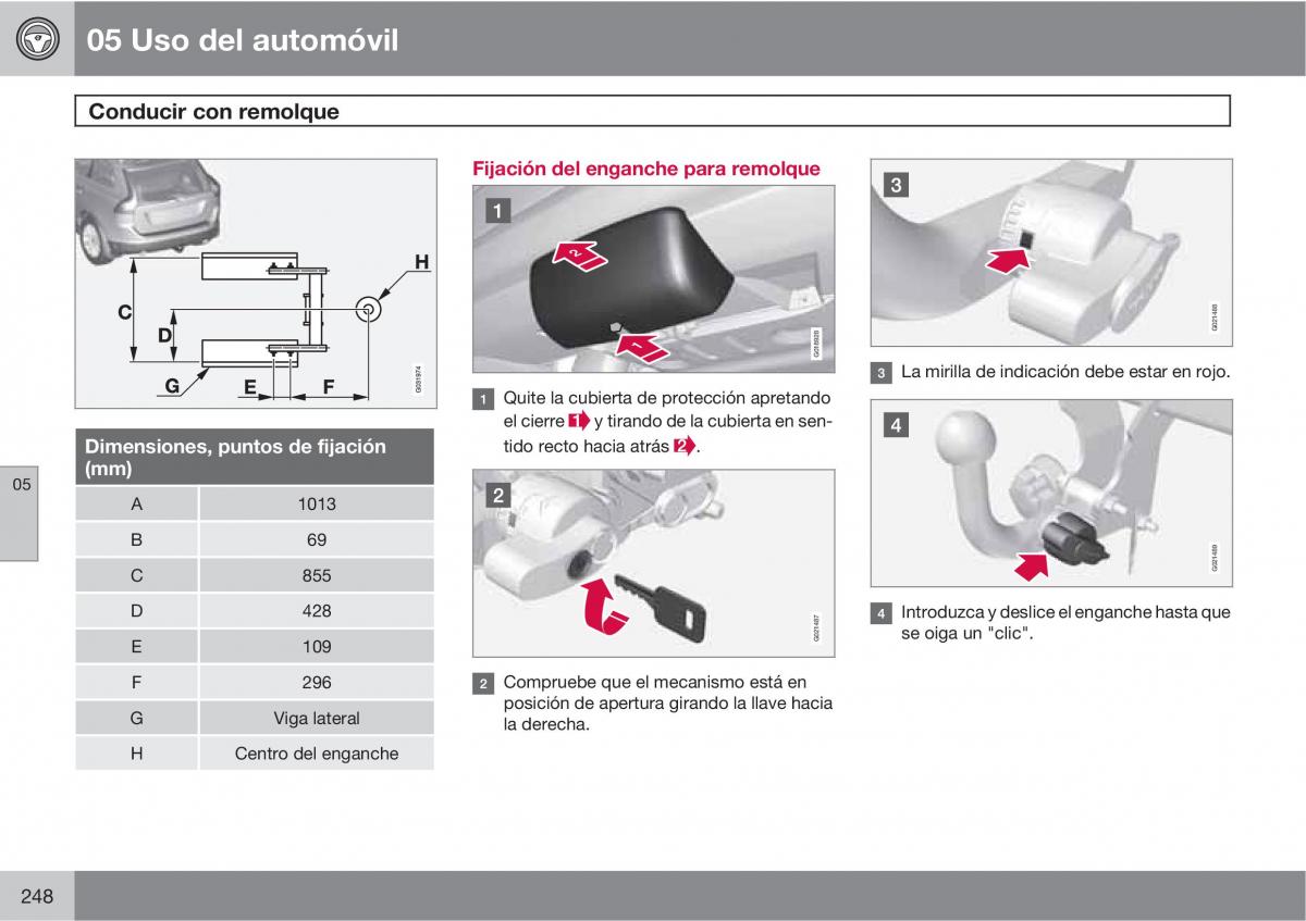 Volvo XC60 I 1 manual del propietario / page 248