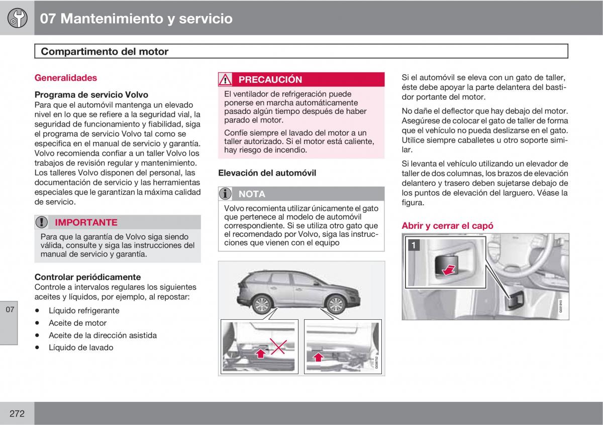 Volvo XC60 I 1 manual del propietario / page 272