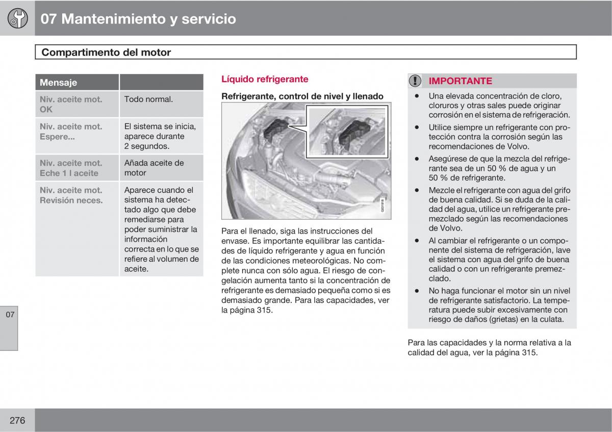 Volvo XC60 I 1 manual del propietario / page 276