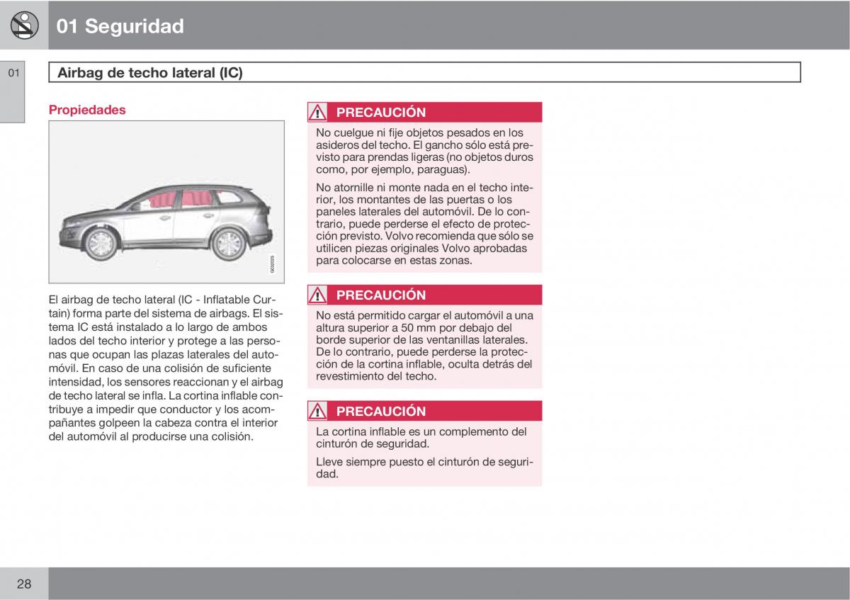 Volvo XC60 I 1 manual del propietario / page 28