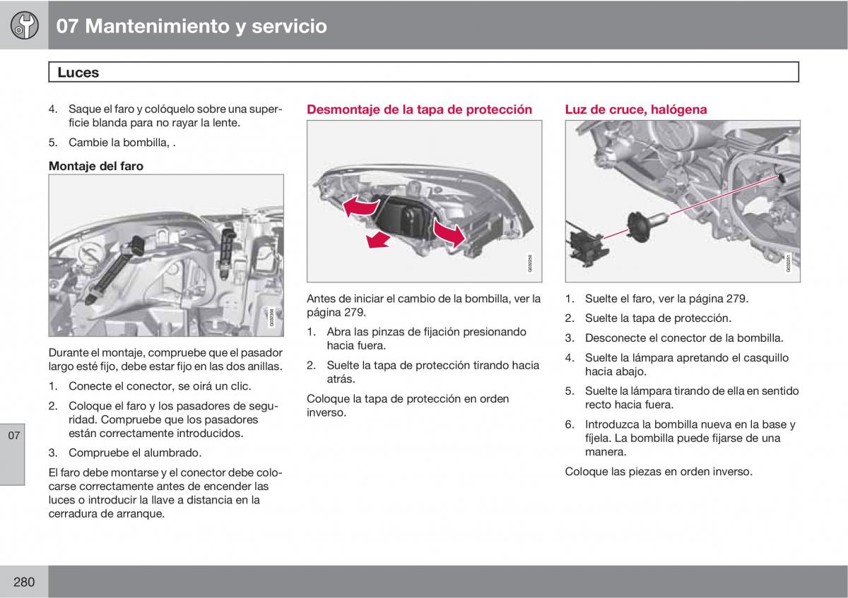 Volvo XC60 I 1 manual del propietario / page 280