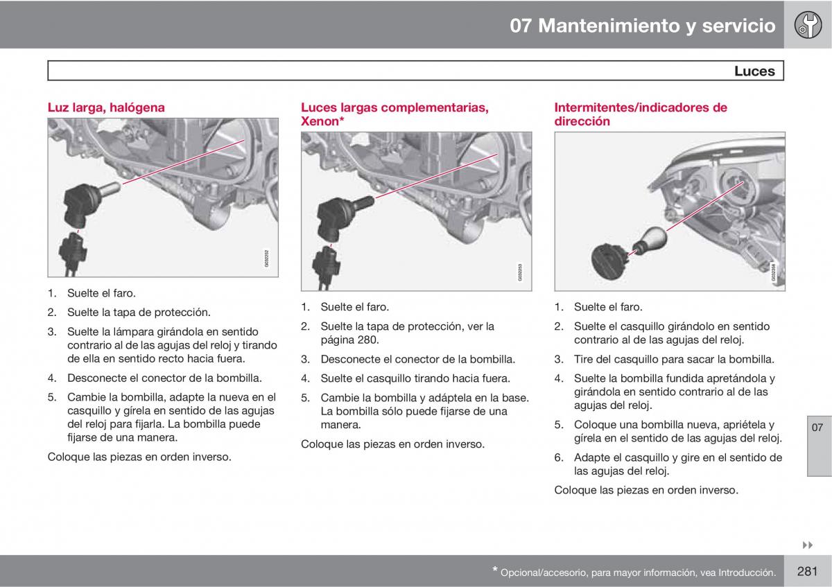 Volvo XC60 I 1 manual del propietario / page 281