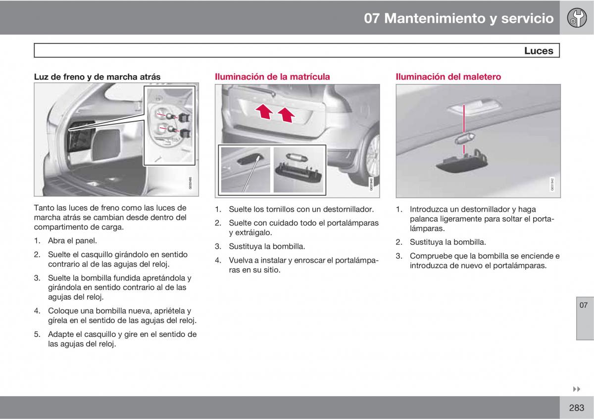 Volvo XC60 I 1 manual del propietario / page 283