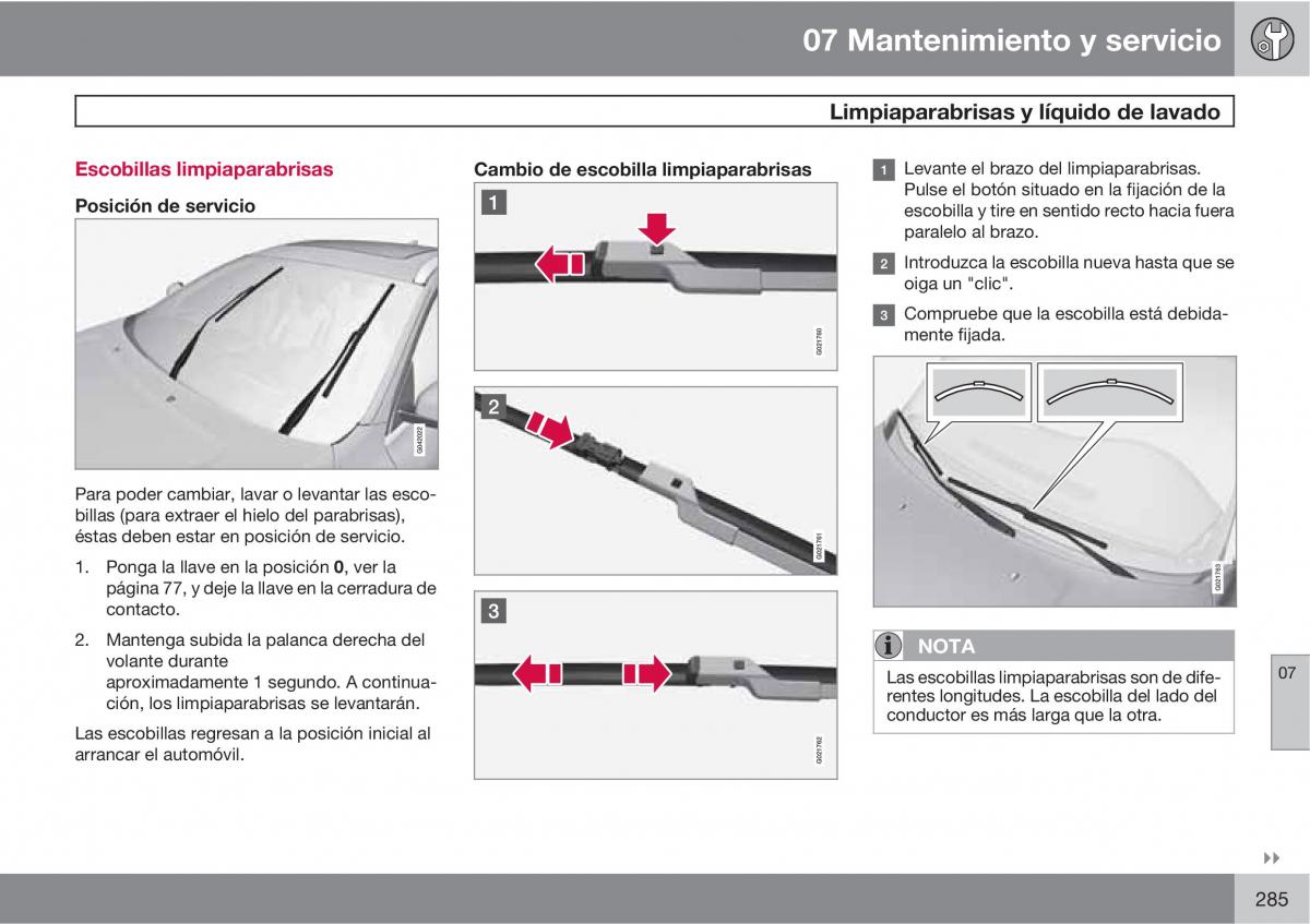 Volvo XC60 I 1 manual del propietario / page 285