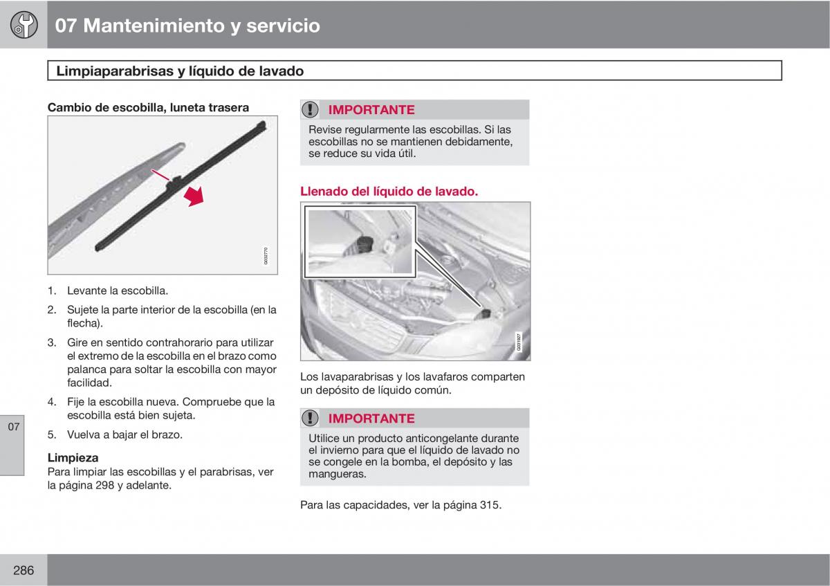 Volvo XC60 I 1 manual del propietario / page 286