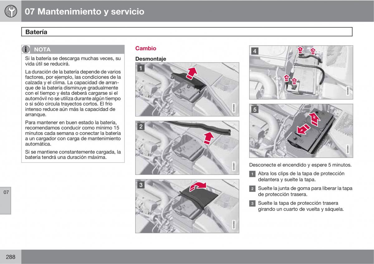 Volvo XC60 I 1 manual del propietario / page 288