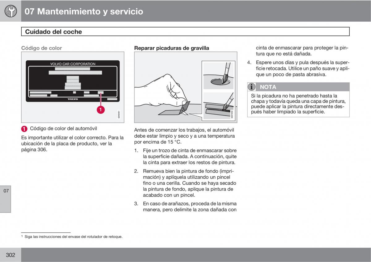 Volvo XC60 I 1 manual del propietario / page 302