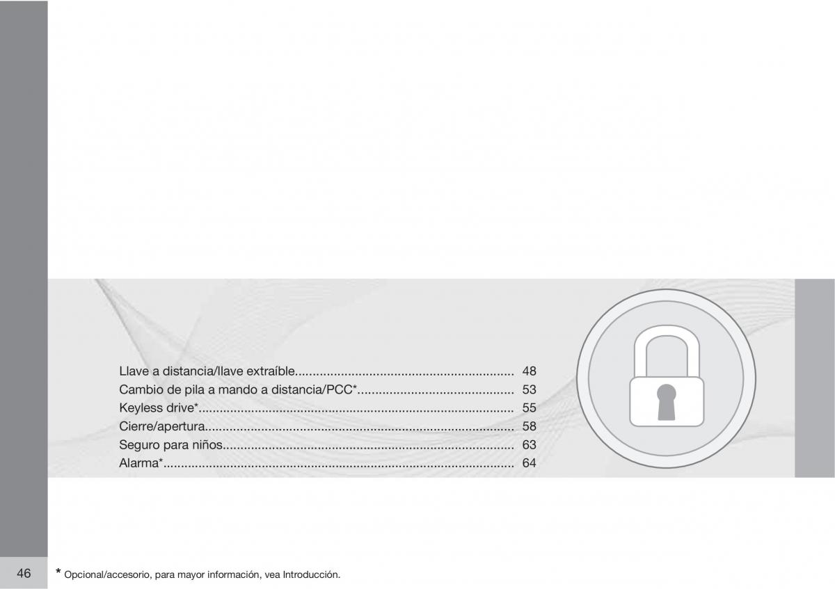 Volvo XC60 I 1 manual del propietario / page 46