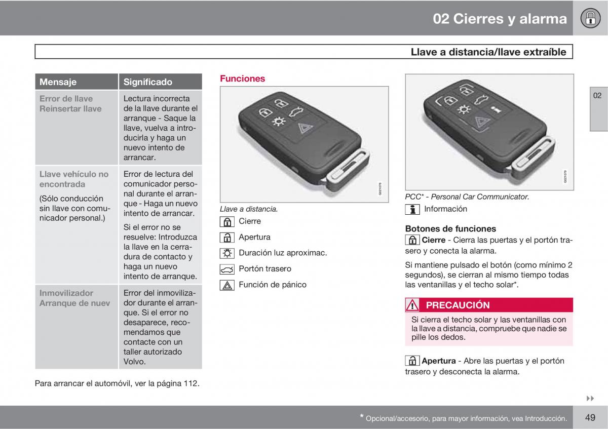 Volvo XC60 I 1 manual del propietario / page 49